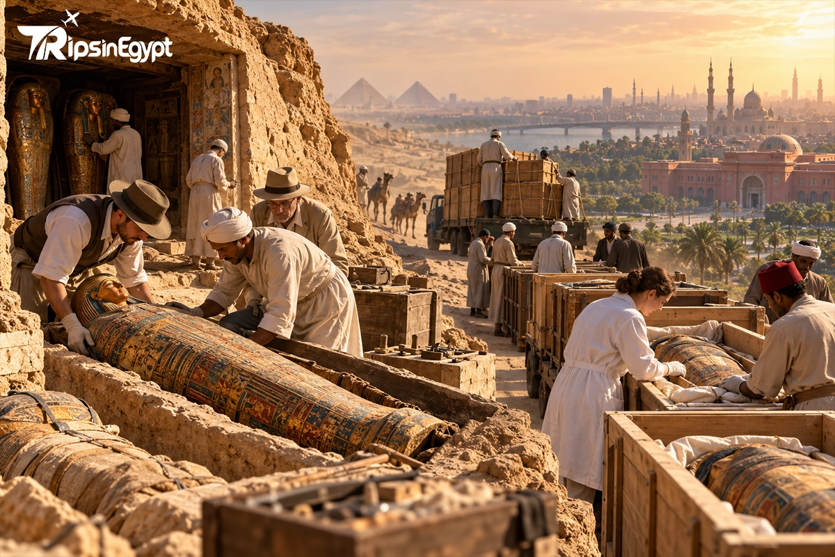 How the Royal Mummies Were Found and Brought to Cairo - Trips in Egypt.webp