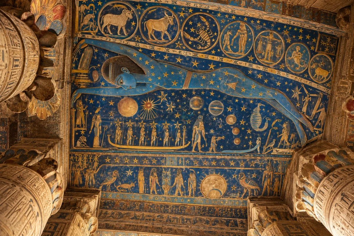 Zodiac Ceiling of the Temple of Esna - Trips in Egypt.webp